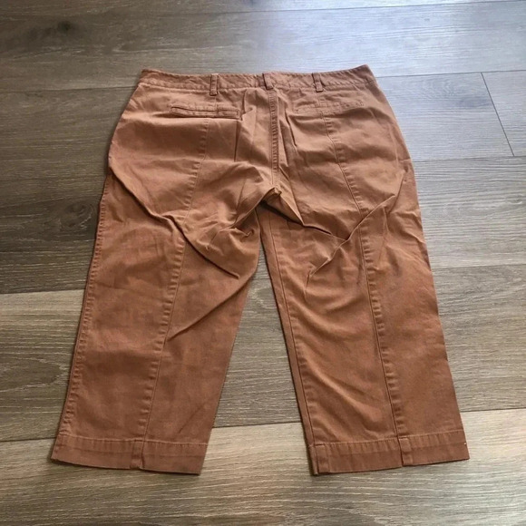 Talbots Petite Signature Brown Mid Rise Capris Size 8P Womens - Picture 10 of 10
